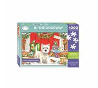Otter House Gift 1000 Piece Jigsaw Puzzle - Westie in the Doorway