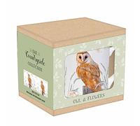 Otter House Gift Owl & Flowers - Tarka Mug