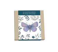 Otter House Pack of 10 Blank Notecards - Butterflies and Flowers - 5 Cards Each of 2 Designs