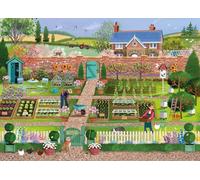 Otter House The Kitchen Garden 2000 Piece Jigsaw Puzzle Gift for Adults | Scenic Gardening Illustration by Tom Atkinson | Large Landscape Puzzle 70x10cm