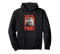 Otter I said I'm Fine Hilarious Screaming Angry Pullover Hoodie