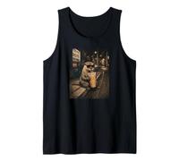 Otter Iced Coffee Japanese Street Vending Machine Tank Top