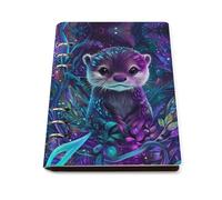 Otter In Forests Trendy Notebook Binder A5 Slim Foldable Binder 6 Metal Ring Refillable Paper Notepad