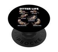 Otter Life Funny Otter Lover Animal PopSockets Adhesive PopGrip