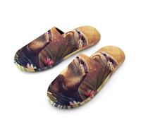 Otter Lotuses Mens Indoor Slippers Soft Flat Lightweight Non Skid House Shoes 45-46_(11-12)
