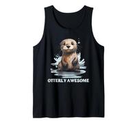 Otter Lover Otterly Awesome Cute River Animal Humor Art Tank Top