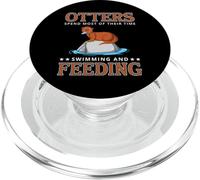 Otter Lovers Otters Before Others Feeding Time PopSockets PopGrip for MagSafe