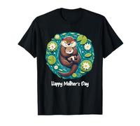 Otter Mom Happy Mothers Day Cute Mama Wife Grandma Women T-Shirt