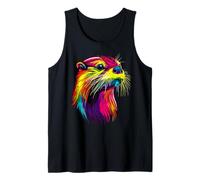 Otter Motif I Love Sea Otter Marten Cute Otter Tank Top