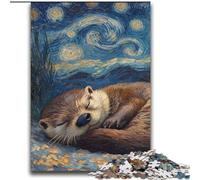 Otter Night Sky Puzzles 2000 Pieces for Teenagers, Challenging Game Toys Every Piece Is Unique - Challenging Family Fun Game (70x100cm)