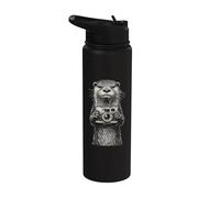 Otter Photographer Funny Camera Design | Cute Wildlife Pho Stainless Steel Insulated Water Bottle