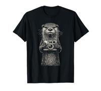 Otter Photographer Funny Camera Design | Cute Wildlife Pho T-Shirt