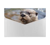 Otter Playing in The Water File Folder Paper Bill Receipt Organizer Portable Document Organizer Expanding Accordion File Organizer Plastic Envelopes with 6 Pockets for Office Home