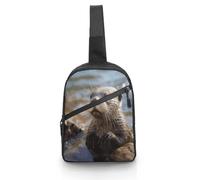 Otter Playing in The Water Sling Bag Cross Body Bag Waist Pack