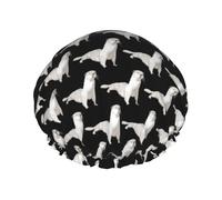 Otter Printed Hair Cover, Dual Layer Bathing Cap For Thick Hair, Reusable Headgear For Women