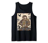 Otter Samurai Katana Warrior Japanese Ukiyo-e Art Tank Top
