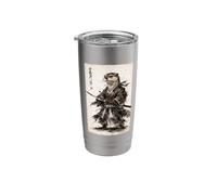 Otter Samurai Warrior Fighter Vintage Ukiyo-e Anime Japanese Stainless Steel Insulated Tumbler