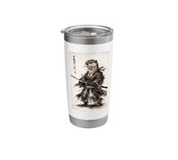Otter Samurai Warrior Fighter Vintage Ukiyo-e Anime Japanese Stainless Steel Insulated Tumbler