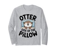 Otter Side of the Pillow Cute Animal Humor Sleep Long Sleeve T-Shirt