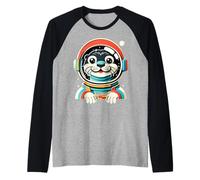 Otter Space Astronaut Animals Cute Sea River Otters Lover Raglan Baseball Tee