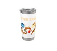 Otter Space Solar System Planets Space Traveler Astronaut Stainless Steel Insulated Tumbler