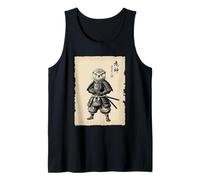 Otter Swordsman Samurai Japanese Art Sumi-e Kawaii Funny Tank Top