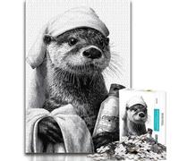 Otter Taking A Bath 1000 Piece Jigsaw Puzzles for Adults & Teens,Decompressing Intellectual Educational Toy Birthday Present,Gifts,Wall Art 75x50cm