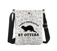 Otter Themed Crossbody Bag Sea Otter Gift Sea Animals Gift for Otter Lover (Otters CB EU)