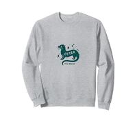 Otter This World Playful Aquatic Animal Nature Lover Gift Sweatshirt, Adult Unisex, Heather Grey, L