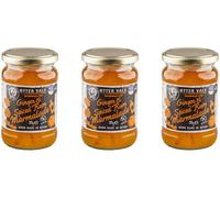 Otter Vale - Ginger & Spiced Rum Marmalade, Seville orange fruitiness and a generous splash of rum, hand-made in Devon, gluten-free, 315g glass jar x 3