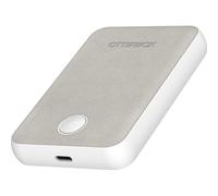 OtterBox 5,000 mAh Wireless MagSafe Power Bank, White | Slim Portable Charger, LED Indicator, Durable Design for iPhone, Includes USB-C to USB-C Cable