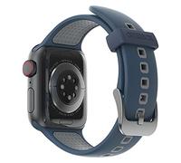 OtterBox All Day Watch Band for Apple Watch Series 10/9/8/7/6/SE 2nd gen/SE 1st gen/5/4-40mm/41mm/42mm, Replacement Durable Soft Touch Silicone Strap for Apple Watch, Blue/Grey