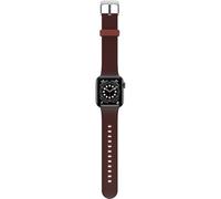 OtterBox All Day Watch Band for Apple Watch Series 10/9/8/7/6/SE 2nd gen/SE 1st gen/5/4-40mm/41mm/42mm, Replacement Durable Soft Touch Silicone Strap for Apple Watch, Brown/Red