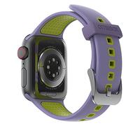 OtterBox All Day Watch Band for Apple Watch Series 10/9/8/7/6/SE 2nd gen/SE 1st gen/5/4-40mm/41mm/42mm, Replacement Durable Soft Touch Silicone Strap for Apple Watch, Purple/Green