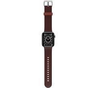 OtterBox All Day Watch Band for Apple Watch Series 10/9/8/7/6/SE 2nd gen/SE 1st gen/5/4-44mm/45mm/46mm, Replacement Durable Soft Touch Silicone Strap for Apple Watch, Brown/Red
