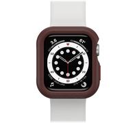 OtterBox All Day Watch Bumper for Apple Watch Series SE (2nd/1st gen)/6/5/4-44mm, Shockproof, Drop proof, Sleek Protective Case for Apple Watch, Guards Display and Edges, Brown/Red