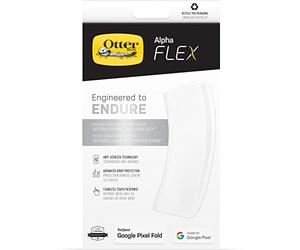 OtterBox Alpha Flex Screen Protector for Google Pixel Fold, Ultra Strong Protection against cracks and chips, shatter resistant, Antimicrobial Protection