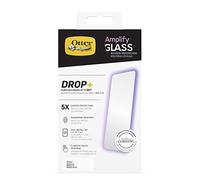 OtterBox Amplify Glass Screen Protector for iPhone 14 / iPhone 13 / iPhone 13 Pro, Tempered Glass, x5 Scratch Protection, Survives Drops up to 6ft, Antimicrobial Protection