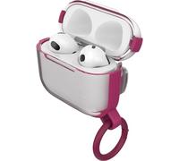 OtterBox Clear Headphone Case for AirPods (3rd Generation), Clear/Pink | Shockproof, Drop-Proof, Ultra-Slim Scratch & Scuff Protective Case for Apple AirPods, Includes Carabiner