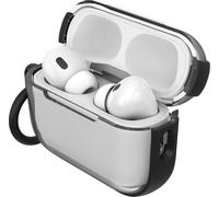 OtterBox Clear Series Headphone Case for AirPods Pro (1st/2nd gen & Pro 2) Shockproof, Drop proof, Ultra-Slim, Scratch and Scuff Protective Case for Apple AirPods, Includes Carabiner, Black Crystal