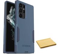 OtterBox Commuter Series Case for Samsung Galaxy S22 Ultra (Only) - with Cleaning Cloth - Non-Retail Packaging - Rock Skip Way (Blue)