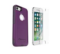 OtterBox Commuter Series Phone Case for iPhone SE (3rd and 2nd gen) and iPhone 8/7 with Screen Protector - Non Retail Packaging - Plum Way (Plum Haze/Night Purple)
