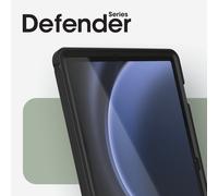 OtterBox Defender Case for Samsung Galaxy Tab S9 FE, Shockproof, Ultra-Rugged Protective Case with built in Screen Protector, 2x Tested to Military Standard, Black