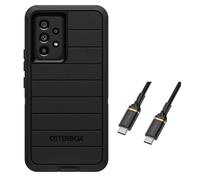 OtterBox Defender Pro Series Screenless Edition Case for Galaxy A53 5G - Case Only - USB-C to USB- C Cable Included - Non-Retail Packaging - Black