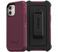 OtterBox Defender Screenless Series Case & Holster for iPhone 12 Mini (ONLY) Non-Retail Packaging - Berry Potion