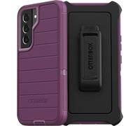 OtterBox Defender Series Case for Samsung Galaxy S22 (Only) - Holster Clip Included - Microbial Defense Protection - Retail Packaging - Happy Purple