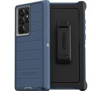 OtterBox Defender Series Case for Samsung Galaxy S22 Ultra (Only) - Holster Clip Included - Microbial Defense Protection - Non-Retail Packaging - Fort Blue