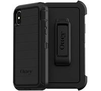 OtterBox Defender Series Rugged Case & Holster for iPhone Xs & iPhone X - Non-Retail Packaging - Black (with Microbial Defense)