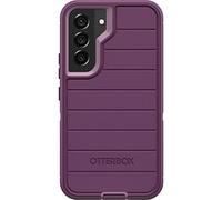 OtterBox Defender Series Samsung Galaxy S21 FE 5G Case - Microbial Protection - Polycarbonate Shell, Synthetic Rubber Protective Cover - Happy Purple