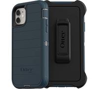 OtterBox Defender Series Screenless Edition Case for iPhone 11 (Only) - Holster Clip Included - Microbial Defense Protection - Non-Retail Packaging - Gone Fishin (Blue)
